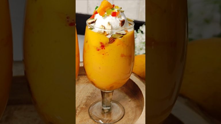 Famous Mango Mastani Recipe♥️🥭 #shorts #mango #trending #katariasindiankitchen