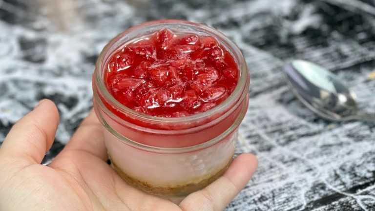 Dessert aux fraises hyper frais et sans gélatine 🍓