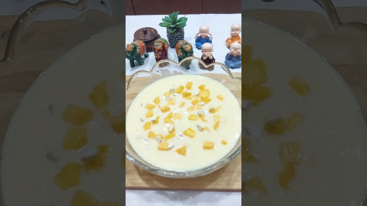 गरमियो में सबकी पसंदीदा😍 | Custard recipe | how to make custard | mango dessert
