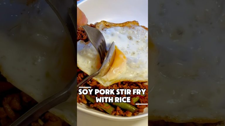 Soy Pork Stir Fry with Rice #thaifood #cooking #homecook #cook #pork #recipe #레시피