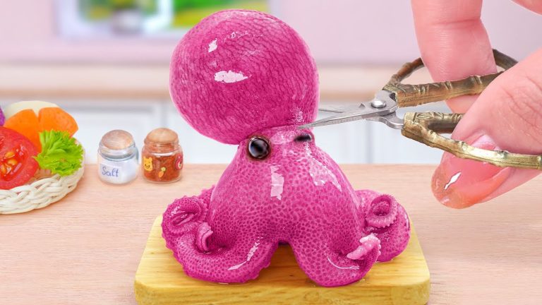 Top Of Korean Seafood 🐙 Miniature Octopus Spicy Cucumber Kimchi 🐙 Tina Mini Cooking