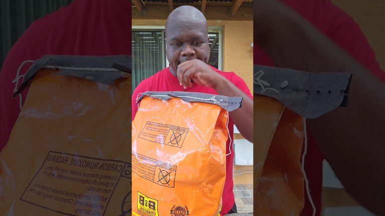 How o Open  A Bag Of Charcoal #smokegrill #bbq #foodie #bbqfoodbeefusa