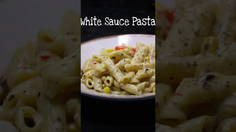 How to make White Sauce Pasta at home | Quick Recipe #ytshorts #whitesaucepastarecipe #recipeshorts