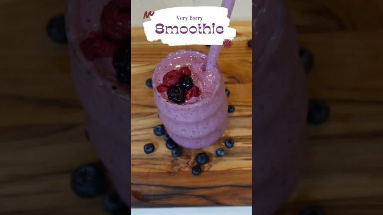 Very Berry Smoothie 🫐🍓#smoothie #recipe