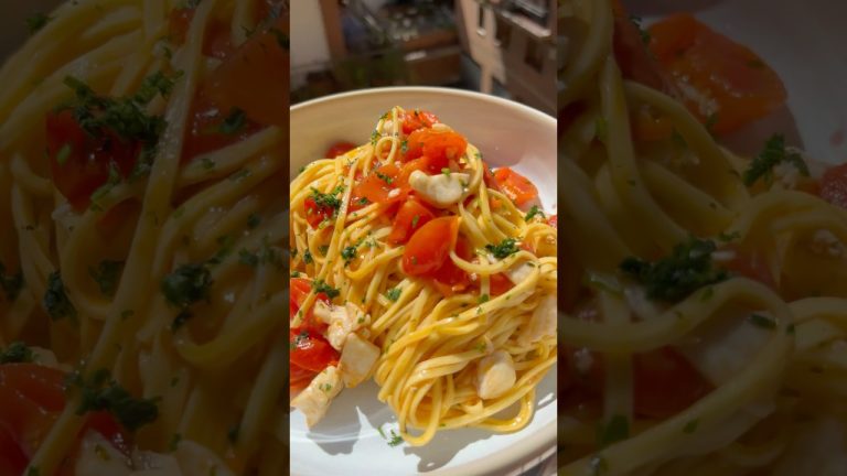 Pasta spigola e pachino 🐟 🍅 #chefruben #food #scorzadilimone #pasta