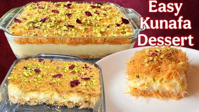 Kunafa Dessert In Indian Style | Easy Arabian Dessert Recipe | Kunafa Dessert Recipe Without Baking