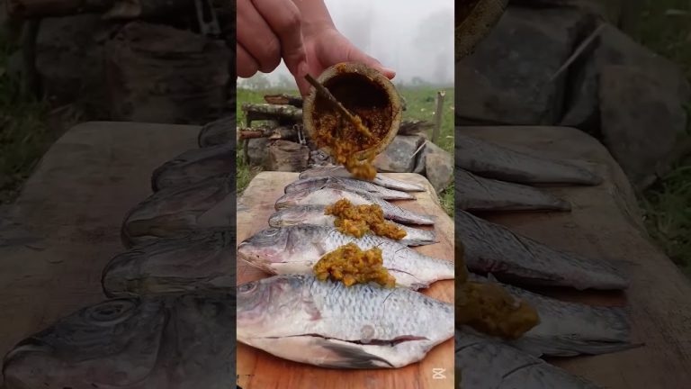 Delicious Grilled Fish # Fish Recipe # Outdoor Coking #Viral Short