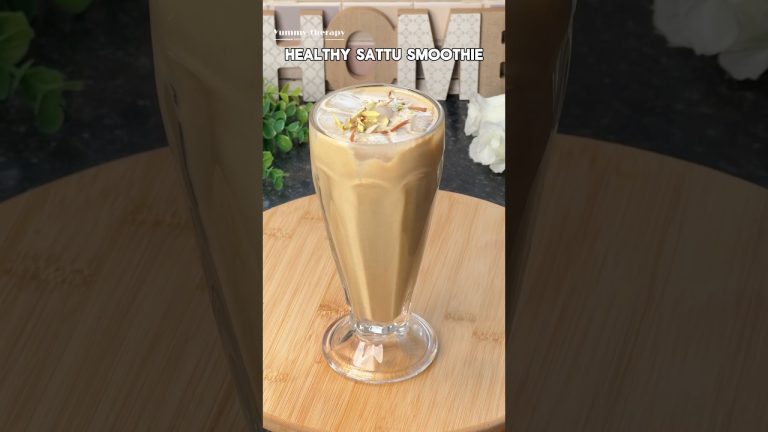 Trending recipe of healthy sattu smoothie 😍😍 #shorts #shortsfeed #vegan   @Yummy_therapy