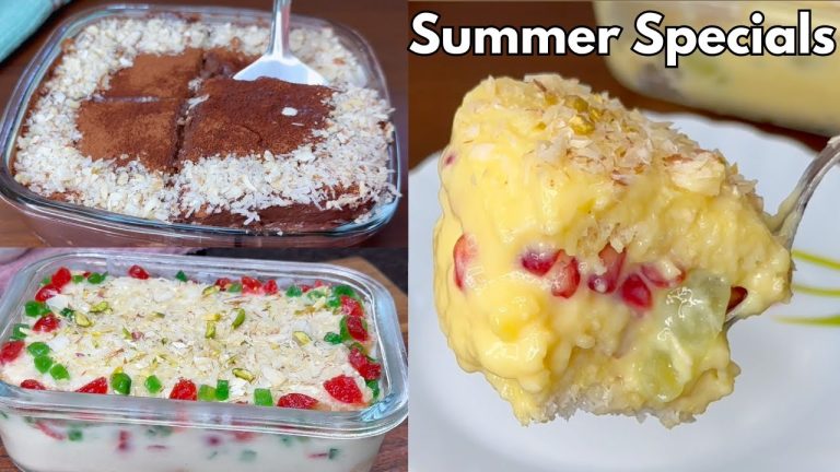 జ్యూసీజ్యూసీగా చల్లగా అన్నీ ఇంట్లోఉండేవాటితోనే ఈజీగాచేసుకునే Summer Special Recipes in Telugu|Sweets