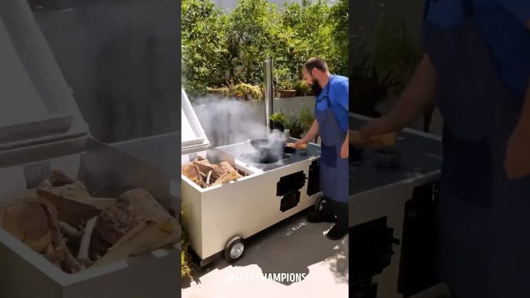 Backyard BBQ Master! 🥩 From Old Fridge To A Perfect Stove 🛠
