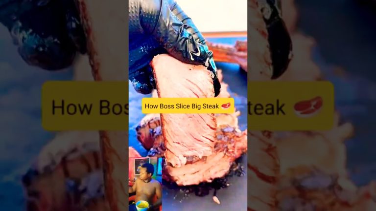 Watch How Boss Slice Steak 🥩 .. #youtubeshorts #yucee_innocent #foryou