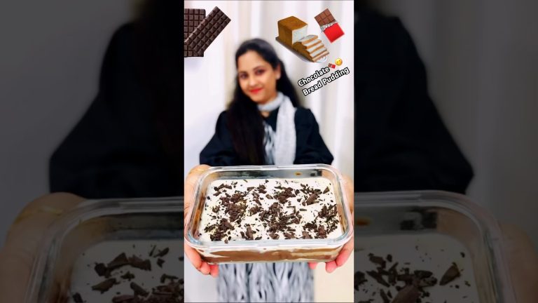 Chocolate Bread Pudding🍫🍞😋#selinesrecipes #chocolate #shortsviraltips