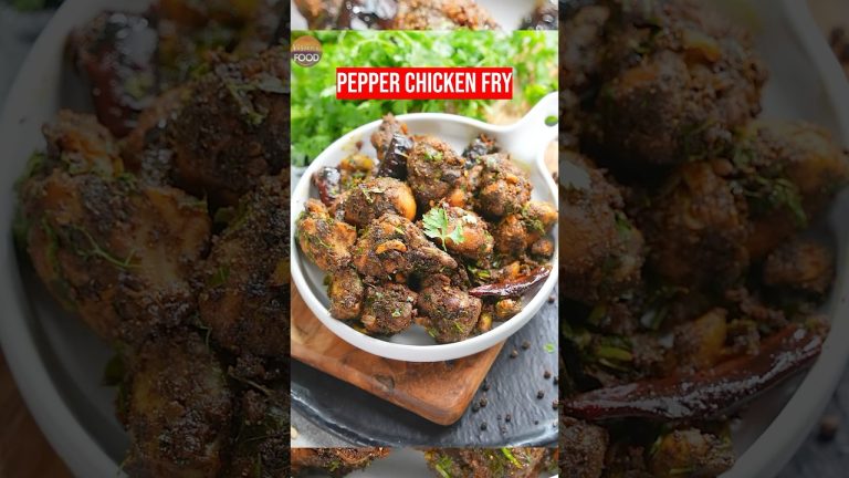 Pepper Chicken Fry Recipe !!