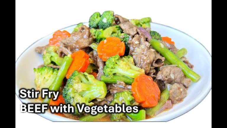 How to cook Restaurant-style STIR-FRIED BEEF with VEGETABLES |Simple and Easy Better than Restaurant