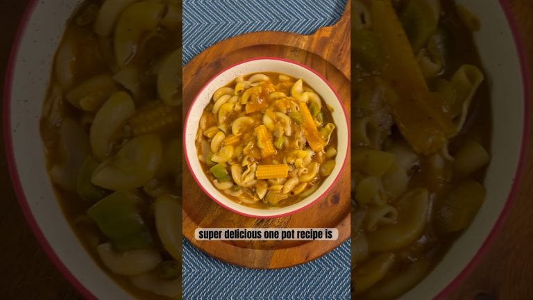 Macaroni Pasta Soup Recipe | Healthy Vegetable Soup | Desi Macaroni Pasta | One Pot Recipe #shorts