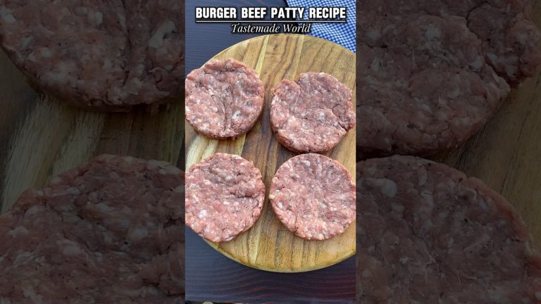 Beef Burger Patty Recipe #Shorts #beefpatty #burgerpattyrecipe #burger #beefrecipe #patty #patties