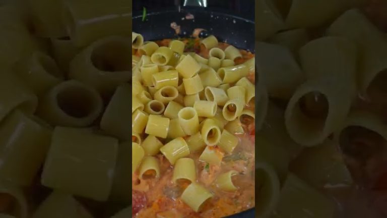 PASTA WITH SAUSAGE #shorts #asmr