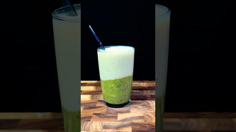 Two-Tone Smoothie  #drink