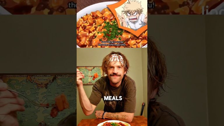 Recreating Bakugo’s Mapo Tofu From My Hero Academia #shorts