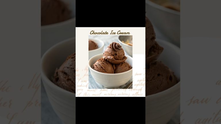 Rich, creamy, and chocolatey — homemade chocolate ice cream #recipe #dessert #chocolatedessert