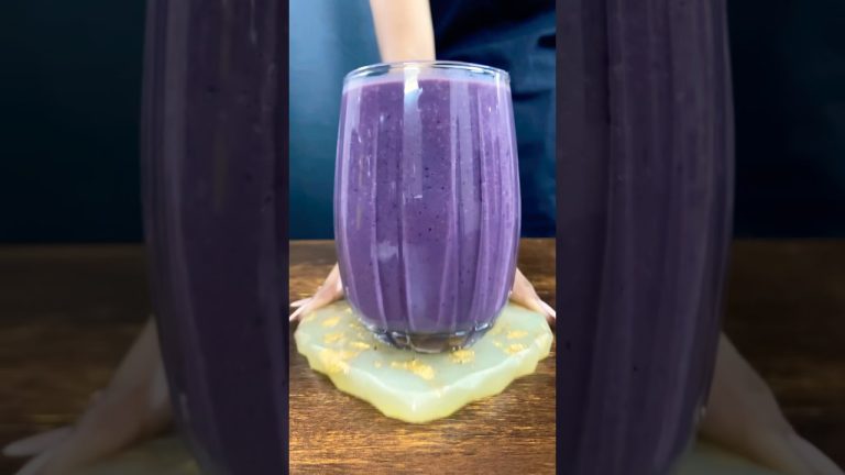 Mulberry Smoothie #asmr #food #mulberry #smoothie #milkshake #shorts #juice #asmrsounds #oats