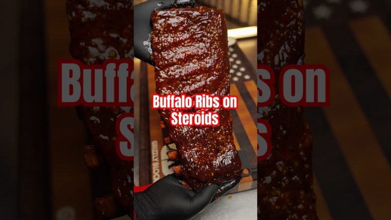 Buffalo Ribs on Steroids from my new cookbook💪🏽 #buffaloribs #smokedribs #offsetsmoker #cookbook