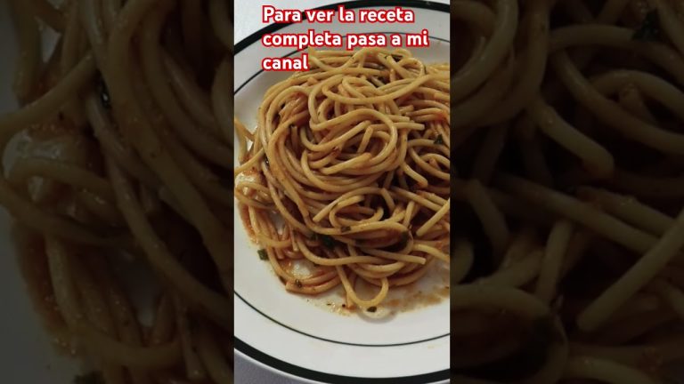 con tan solo estos ingredientes haz este delicioso spaghetti rojo #pasta
