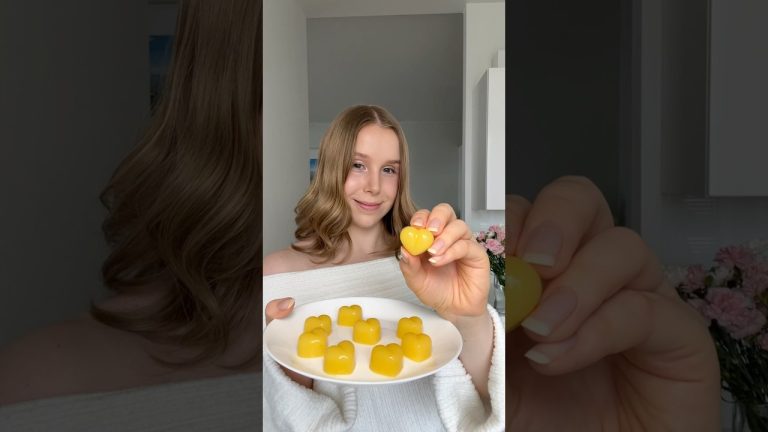 4-ingredient Healthy Mango Gummies😍 #healthydessert #healthyrecipes #easyrecipes
