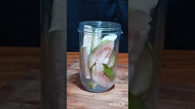 Guava Milkshake ASMR #fruit #shake #food  #shorts