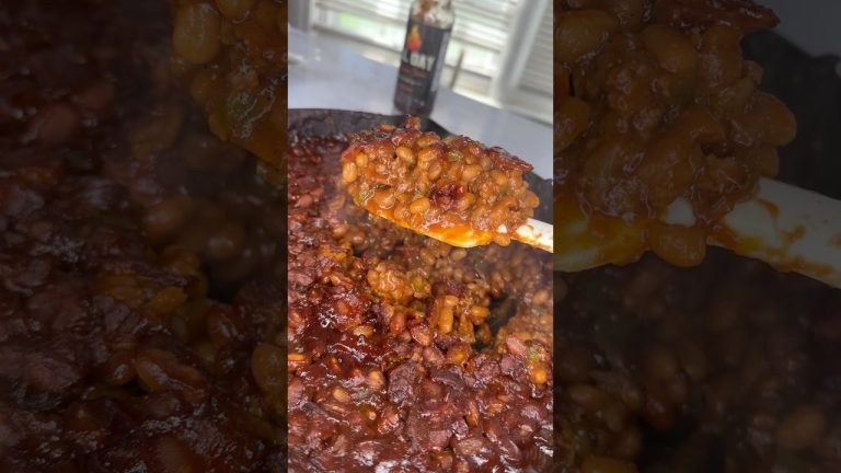 BBQ Glazed baked beans #cheapmeals #recipe #bbq #bbqlovers #grilling #cookout