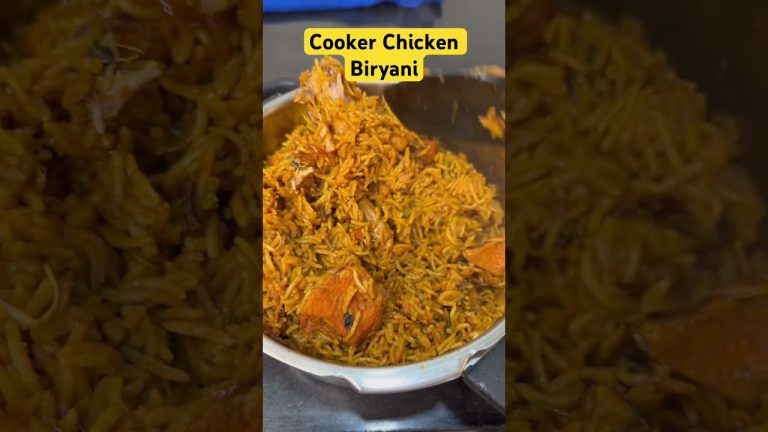 Cooker Chicken Biryani #chickenbiryaniincooker #chickenbiryani #chickenrecipes