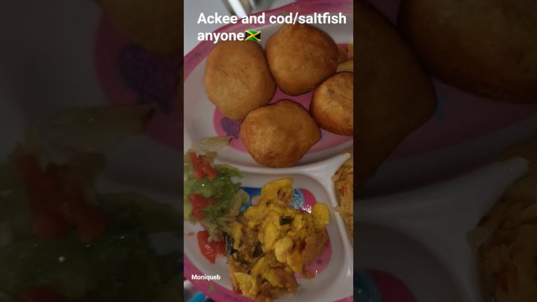 Ackee and cod/saltfish#foodie #food #cooking #seafood #love #dinner #travel#travel #vacation#shorts