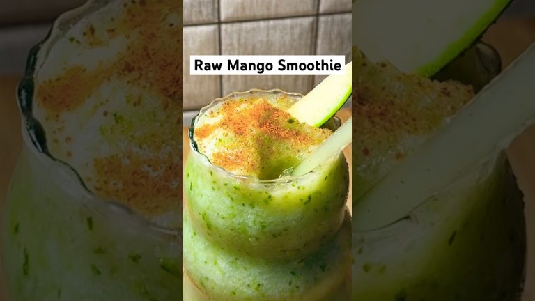 ✨Raw Mango Smoothie #summer #like #food #recipe #summerdrink #slushies #smoothies #mango #foryou