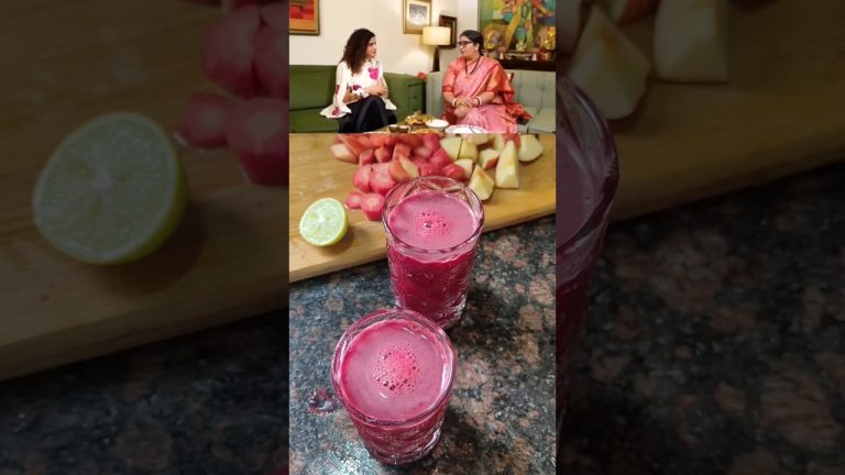 Politician Smriti Irani's Healthy Veggie Juice Recipe🍷#politician #smritiirani #veggies #abcjuice