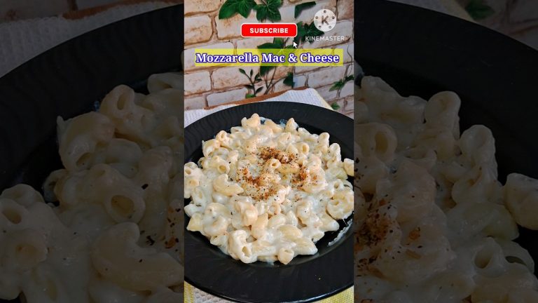 Mozzarella Mac & Cheese..creamy & yummy pasta recipe #shorts #pasta #macaroni