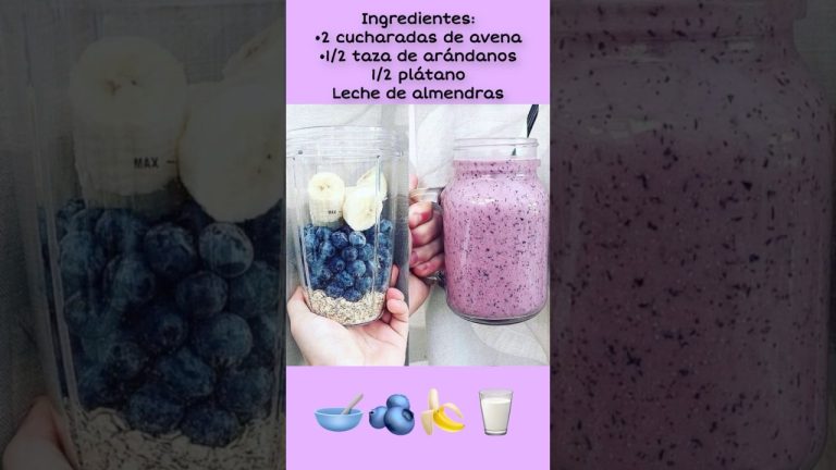 Smoothies deliciosos y saludables que tienes que probar 🧋🍌🍶🥛🥥🥬🍓🫐🥣💕🍊🍎🥕