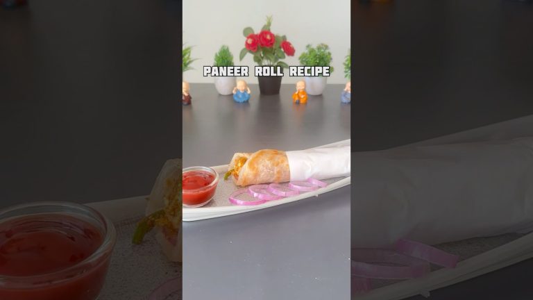 Trending recipe of Shahi Paneer Roll #shorts #recipe #paneer #rolls #snacks