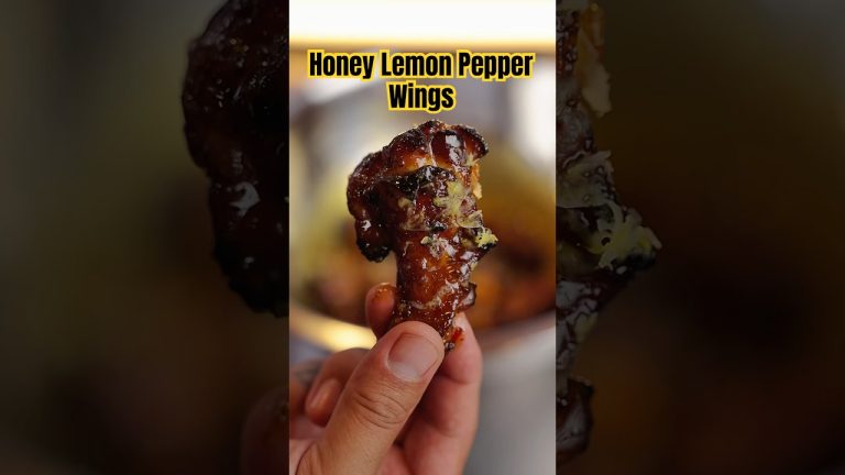 Honey Lemon Pepper Wings #tftibbq #music #chickenwings #lemonpepperwings #easyrecipe #bbq #frywings