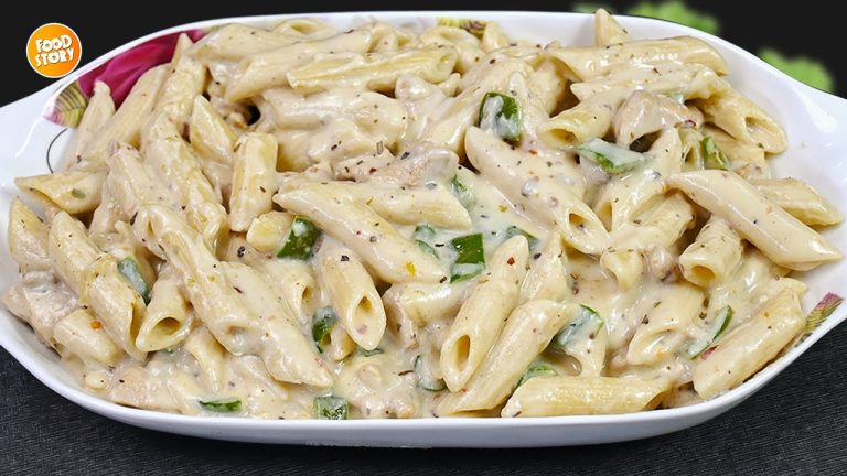 White Sauce Pasta,Easy and Simple Pasta Recipes by Samina Food Story