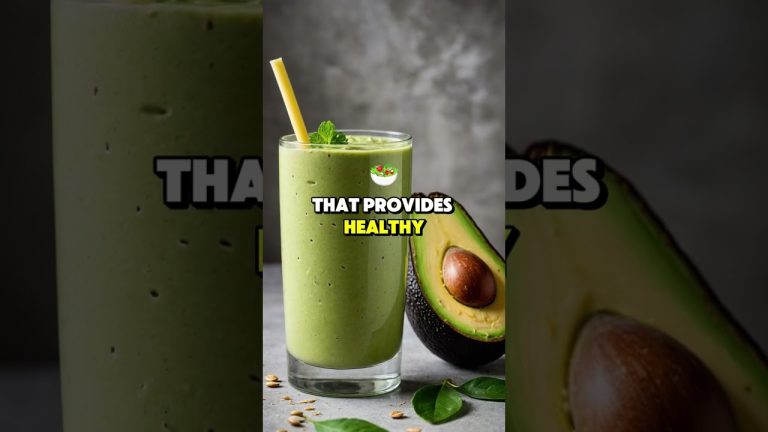 Avocado Banana Smoothie for Weight Loss and Healthy Fats 🥑🍌