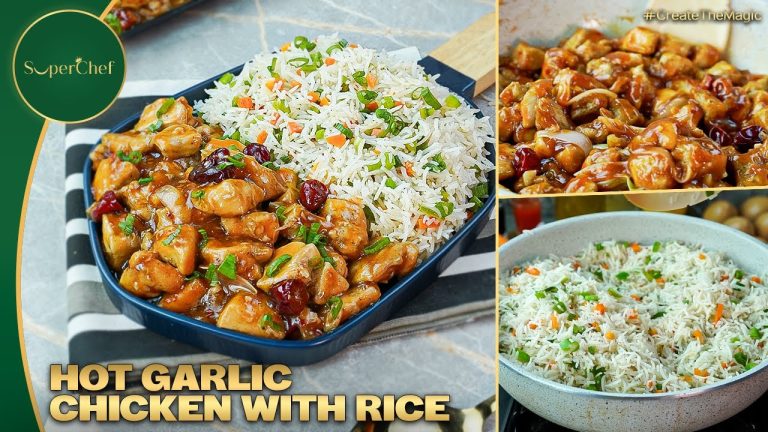 Hot Garlic Chicken with Fried Rice | Easy & Spicy Recipe!