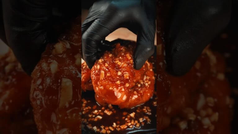 honey garlic chicken tenders 😱🤯| #shorts #honeychicken #chickendinner #chickenrecipes #youtubeshorts