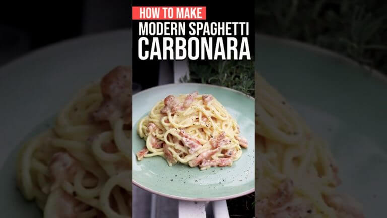 Perfect SPAGHETTI alla CARBONARA #Shorts