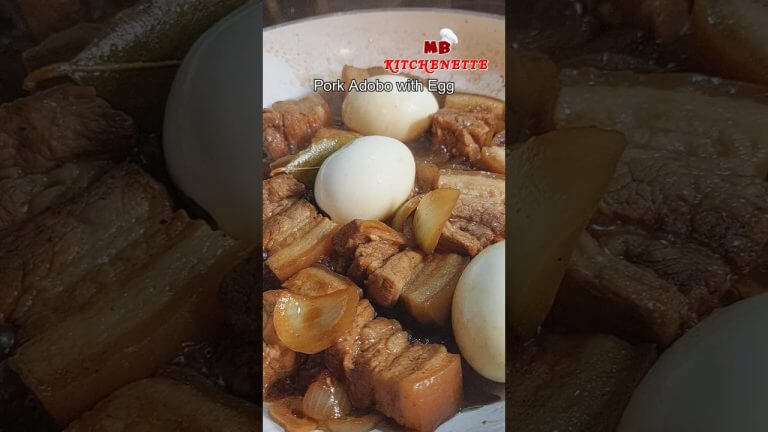 Easy & Tangy Pork Adobo with Egg Recipe | Savory Filipino Classic for a Flavorful Meal in Minutes!🍲