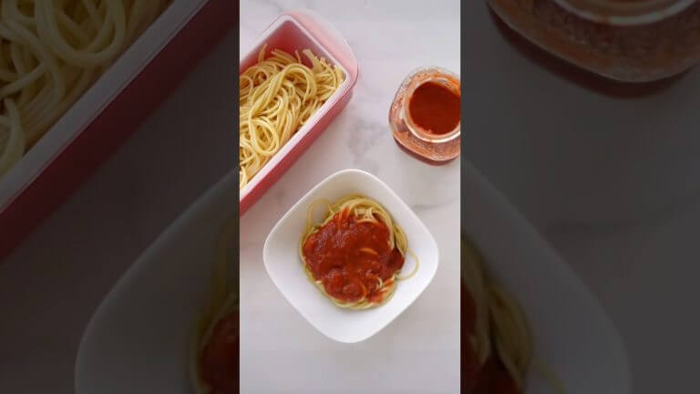 Cook pasta faster with the Microwave Pasta Cooker! Perfect dinner idea for busy weeknights #shorts