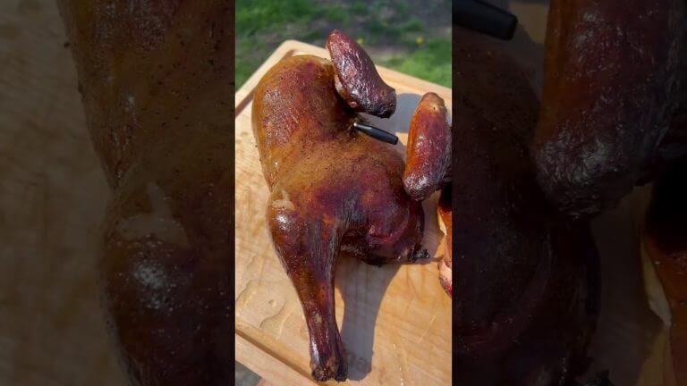 Smoked chicken #shorts #bbq #chicken