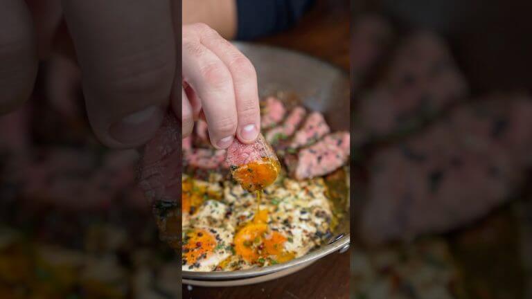 Cowboy Butter Steak & Eggs is the breakfast of champions!