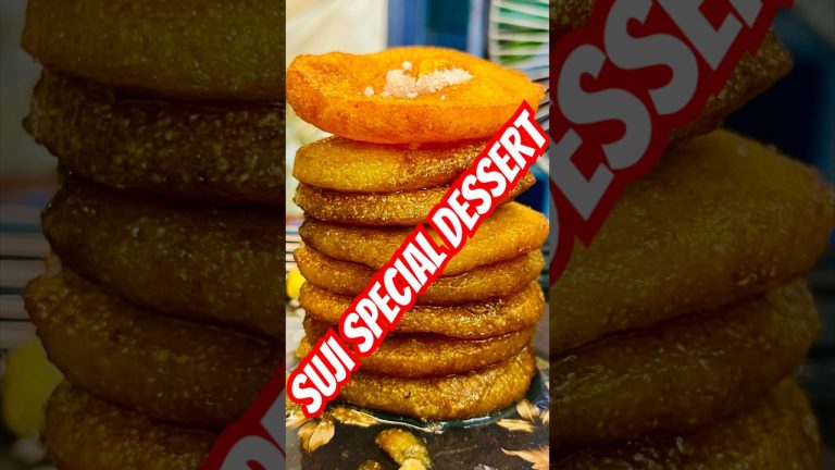 Suji Special Dessert Recipe – Tasty & Easy Instant Sweet! 😍 #shorts