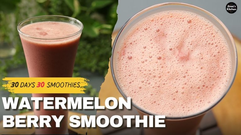 Watermelon Berry Smoothie Recipe | Refreshing Summer Drink – 30 Smoothie recipes (29/30)