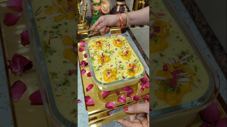 Mango Bread Rasmalai..😍 आम की जबरदस्त रेसिपी #rasmalai #mangorecipe #geetascooking